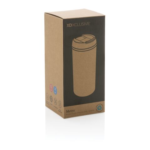 Metro RCS Recycled stainless steel tumbler black | No Branding | not available | not available
