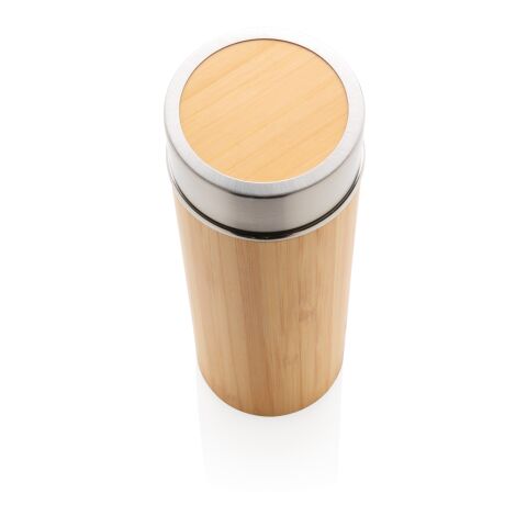 Leak proof bamboo vacuum bottle brown | No Branding | not available | not available