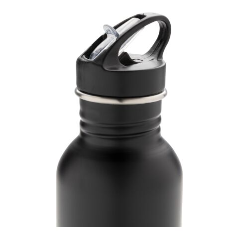 Deluxe stainless steel activity bottle black | No Branding | not available | not available