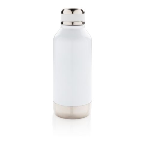 Leak proof vacuum bottle with logo plate white | No Branding | not available | not available