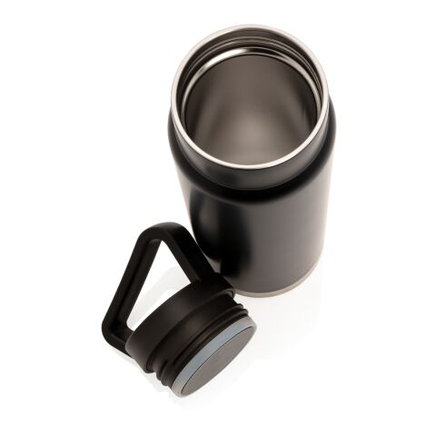 Leakproof vacuum on-the-go bottle with handle black | No Branding | not available | not available