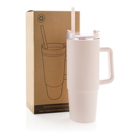 Tana RCS recyled plastic tumbler with handle 900ml pink | No Branding | not available | not available