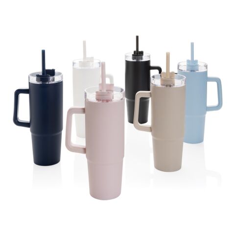 Tana RCS recyled plastic tumbler with handle 900ml off white