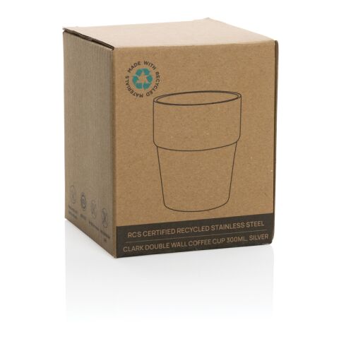 Clark RCS double wall coffee cup 300ML silver | No Branding | not available | not available