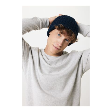 Kennedi AWARE™ Polylana® beanie with large rib navy | No Branding | not available | not available | not available