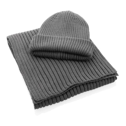 Impact AWARE Polylana double knitted beanie anthracite | No Branding | not available | not available | not available