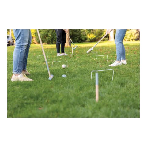 Wooden croquet set brown | No Branding | not available | not available