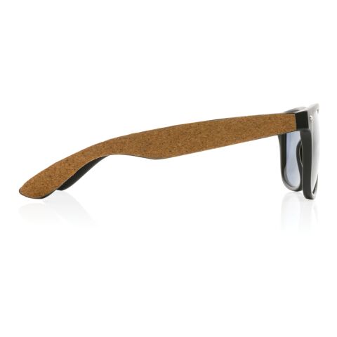 GRS recycled PC plastic sunglasses with FSC® cork black | No Branding | not available | not available