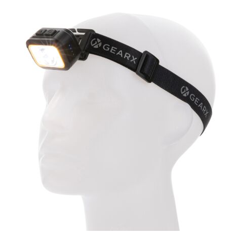 Gear X RCS rPlastic heavy duty head torch black-grey | No Branding | not available | not available