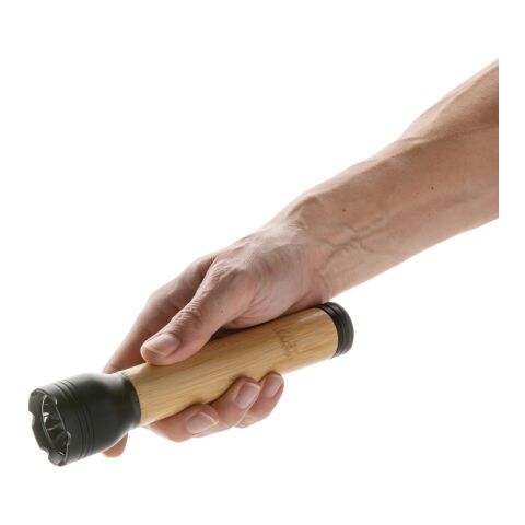 Lucid 5W RCS certified recycled plastic &amp; bamboo torch black-brown | No Branding | not available | not available