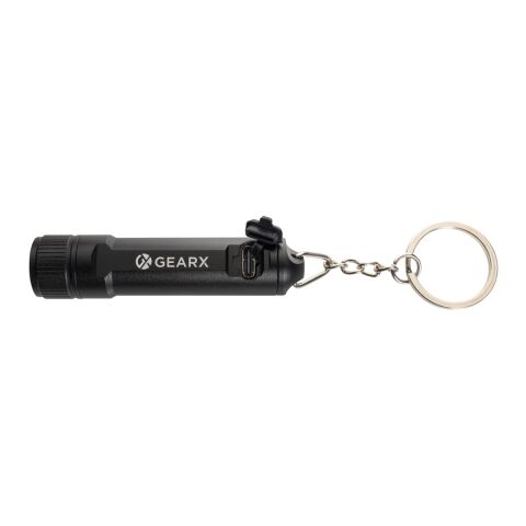 Gear X rechargeable ultra bright keychain torch black | No Branding | not available | not available