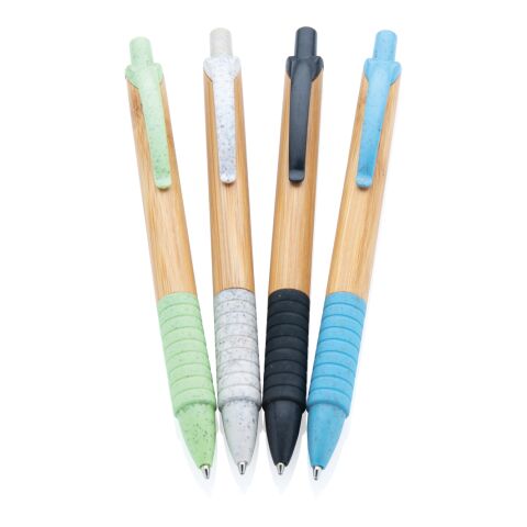 Bamboo &amp; wheat straw pen blue | No Branding | not available | not available