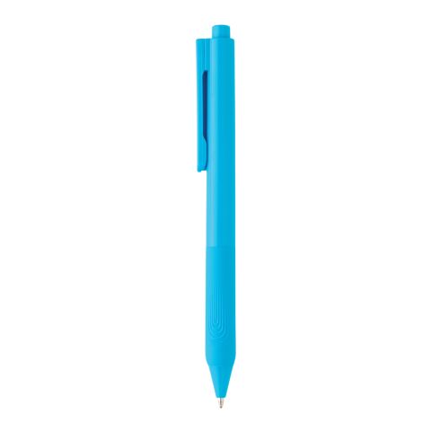 X9 solid pen with silicone grip blue | No Branding | not available | not available