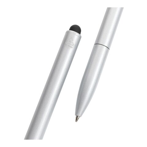 Kymi RCS certified recycled aluminium pen with stylus silver | No Branding | not available | not available