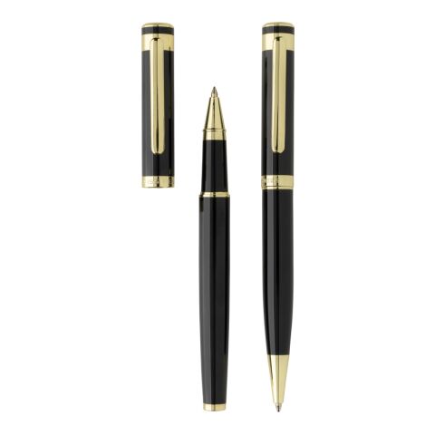 Swiss Peak Luca RCS recycled brass deluxe pen set black | No Branding | not available | not available