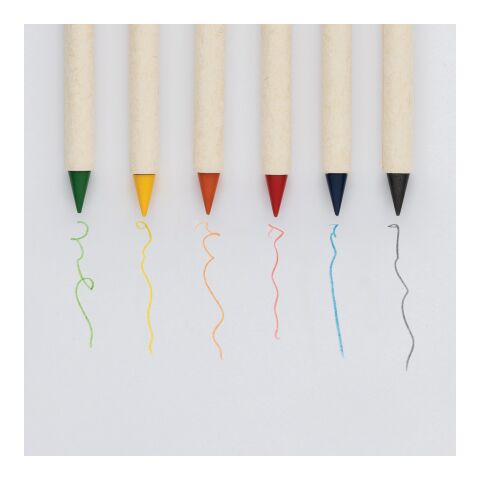 Micki GRS infinity 6pc colouring pencil set white | No Branding