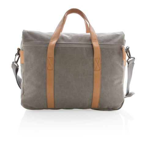 Canvas laptop bag PVC free grey | No Branding | not available | not available | not available