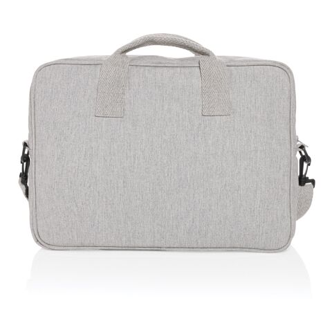 Laluka AWARE™ recycled cotton 15.4 inch laptop bag grey | No Branding | not available | not available | not available