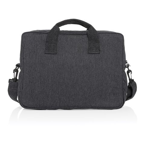 Laluka AWARE™ recycled cotton 15.4 inch laptop bag anthracite | No Branding | not available | not available | not available