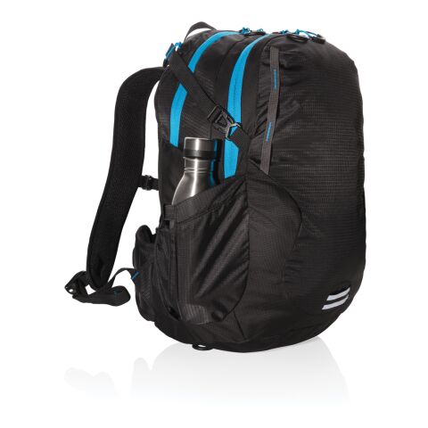 Explorer ribstop medium hiking backpack 26L PVC free black-blue | No Branding | not available | not available | not available