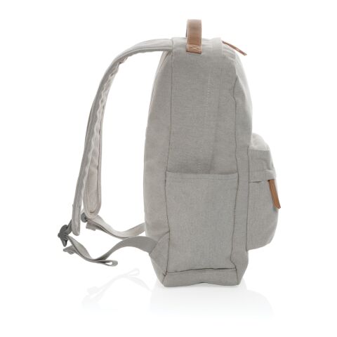 Impact AWARE™ 16 oz. recycled canvas backpack grey | No Branding | not available | not available | not available
