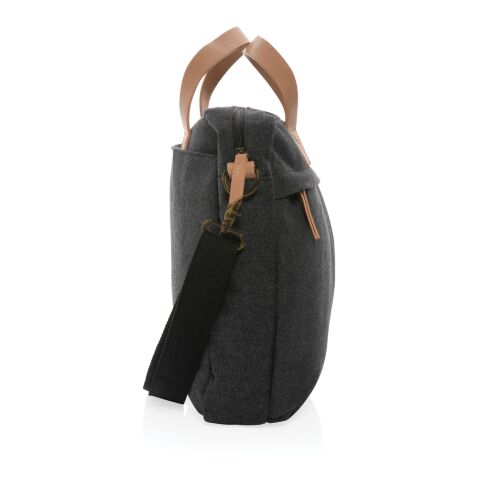 Impact AWARE™ 16 oz. recycled canvas laptop bag black | No Branding | not available | not available | not available