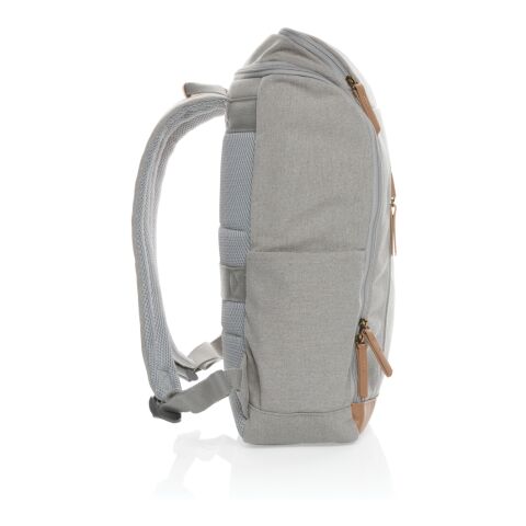 Impact AWARE™ 16 oz. rcanvas 15 inch laptop backpack grey | No Branding | not available | not available | not available