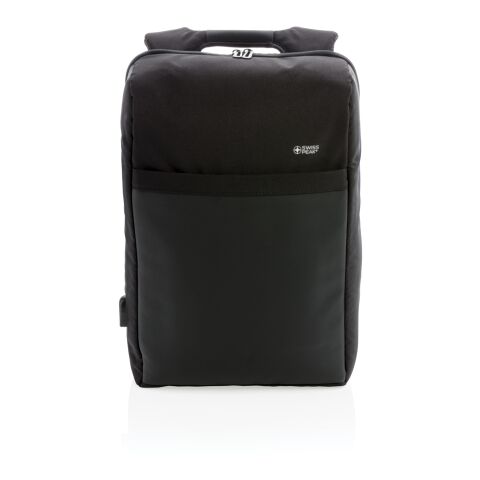 Swiss Peak 15&quot; anti-theft RFID &amp; USB backpack PVC free black | No Branding | not available | not available