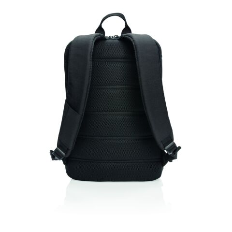 Madrid anti-theft RFID USB laptop backpack PVC free black-black | No Branding | not available | not available
