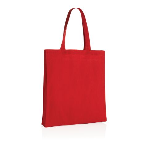 Impact AWARE™ Recycled cotton tote w/bottom 145g red | No Branding | not available | not available | not available