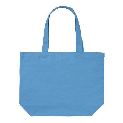 Impact Aware™ 240 gsm rcanvas shopper w/pocket blue | No Branding | not available | not available | not available