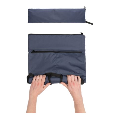 Dillon AWARE™ RPET lighweight foldable backpack navy | No Branding | not available | not available | not available