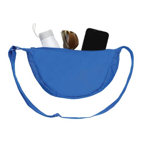 Crescent AWARE™ RPET half moon sling bag royal blue | No Branding | not available | not available | not available