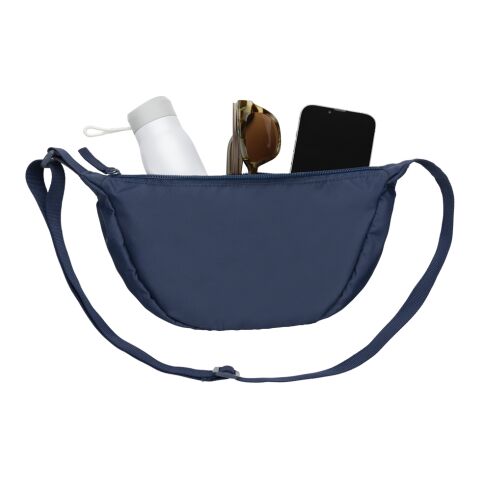 Crescent AWARE™ RPET half moon sling bag navy | No Branding | not available | not available | not available