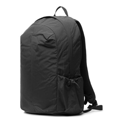 KENTO URBAN RCS recycled nylon 15.6 inch Backpack with front black | No Branding | not available | not available