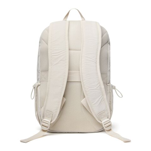 KENTO URBAN RCS recycled nylon 15.6 inch Backpack with front beige | No Branding | not available | not available