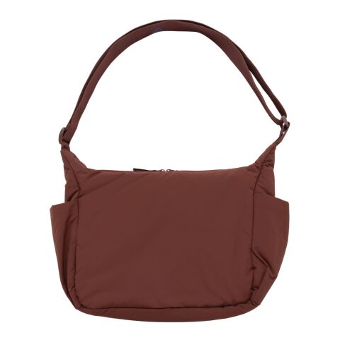 KENTO URBAN RCS recycled nylon padded crossover bag burgundy