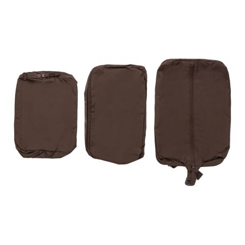 KENTO URBAN RCS recycled nylon packing cube set brown