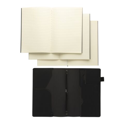Daily Notes Binder 3 in 1 refillable PU notebook black | No Branding | not available | not available