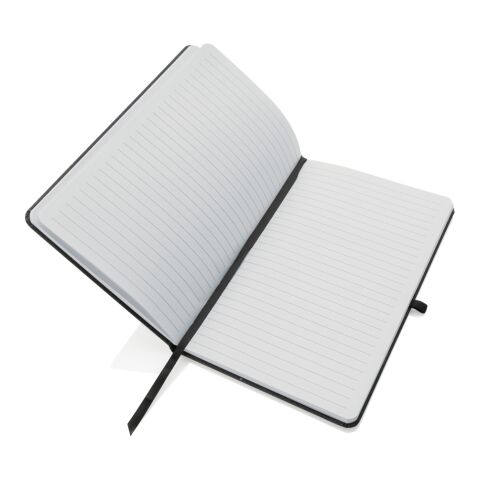 Recycled leather hardcover notebook A5 grey | No Branding | not available | not available