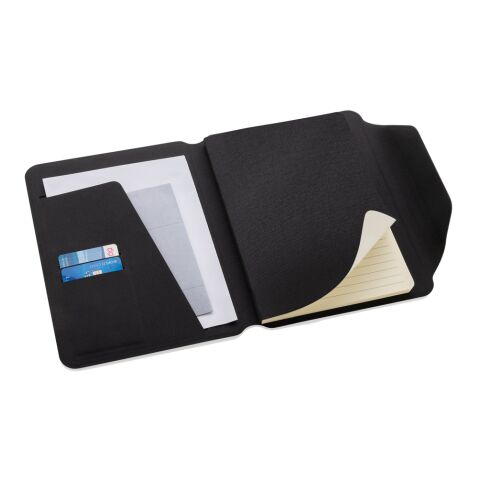 Teri AWARE™ RPET and walnut A5 portfolio black | No Branding | not available | not available