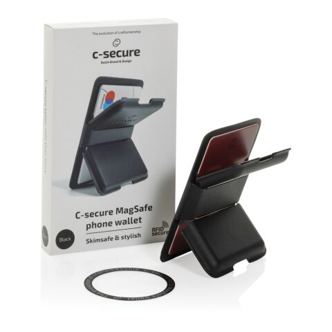 C-Secure MagSafe phone wallet black | No Branding | not available | not available