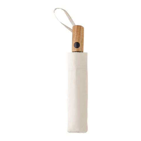 Kaycey 21&quot; AWARE™ RPET Acacia wood mini auto open umbrella grey | No Branding | not available | not available