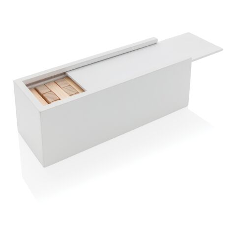 FSC® Deluxe tumbling tower wood block stacking game White | No Branding | not available | not available