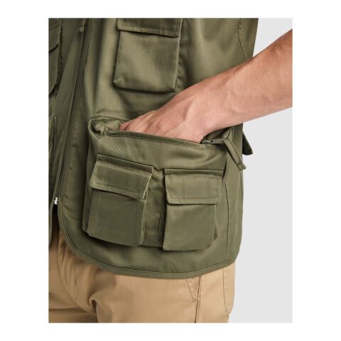 Venera 200 g/m2 v-neck multi-pocket workwear vest  Standard | Dark Sand | S | No Branding | not available | not available | not available