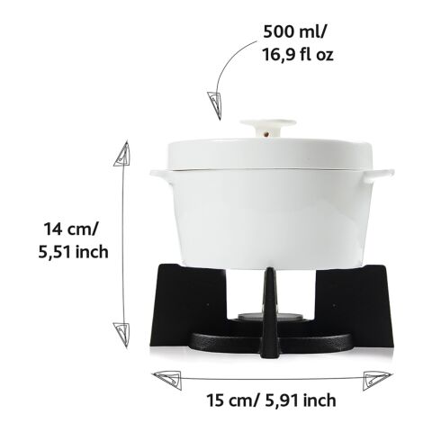 BOSKA Cheese Baker - 500 ml white-black | No Branding | not available | not available