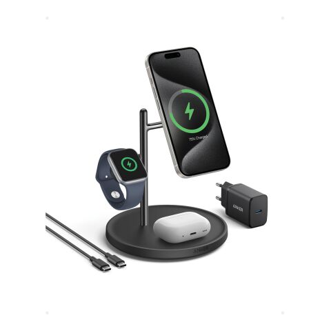 Anker MagGo Wireless Charging Stand (3-in-1 Stand) black