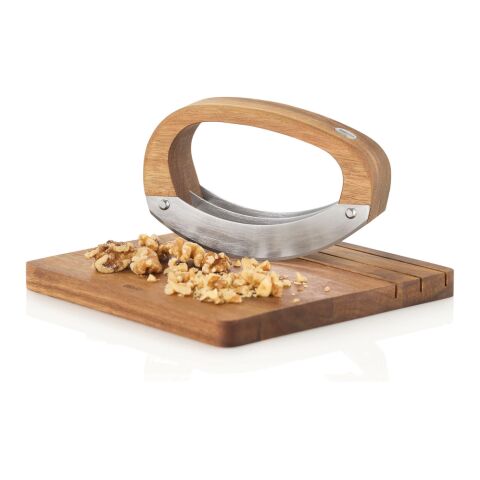 AdHoc RoccaVerde Chopping knife with chopping board brown | No Branding | not available | not available