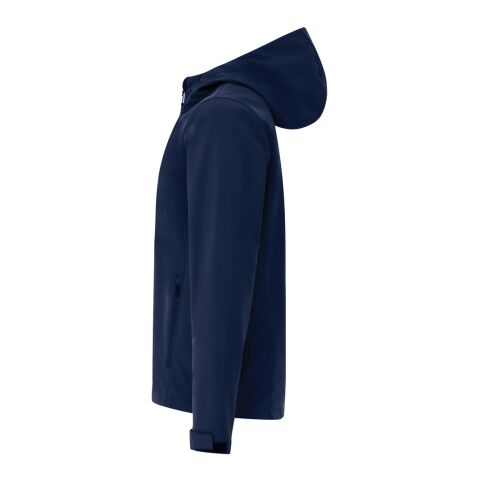 Iqoniq Makalu men recycled polyester soft shell jacket navy | XXXL