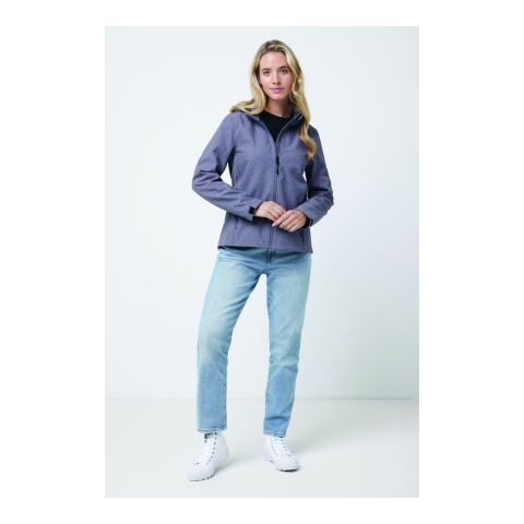 Iqoniq Makalu women recycled polyester soft shell jacket vulcano heather grey | S | No Branding | not available | not available | not available
